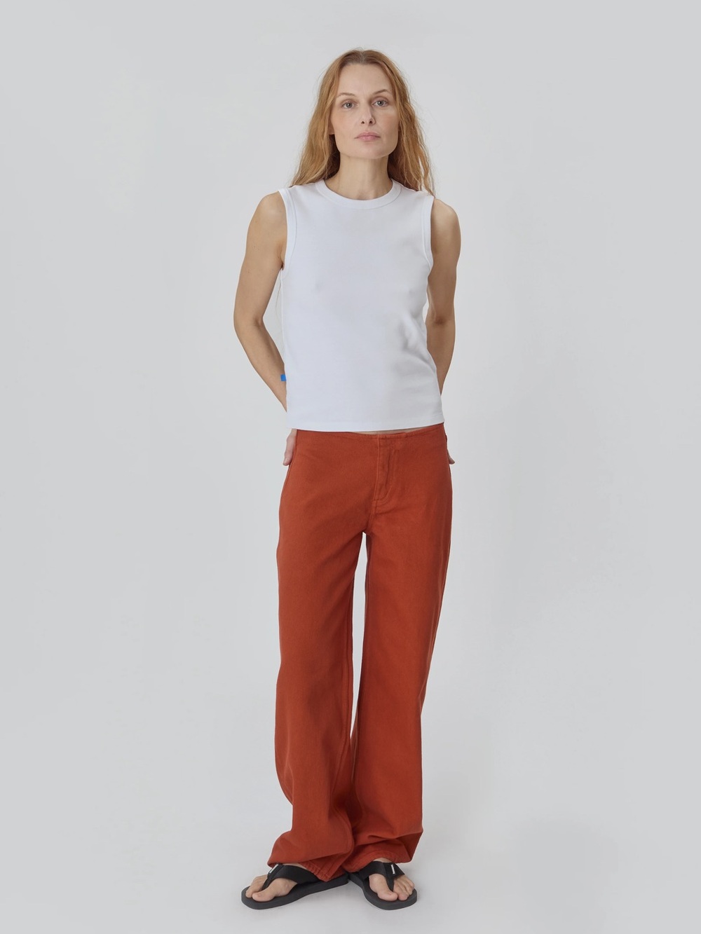 Still Here Sport Jean - Burnt Orange